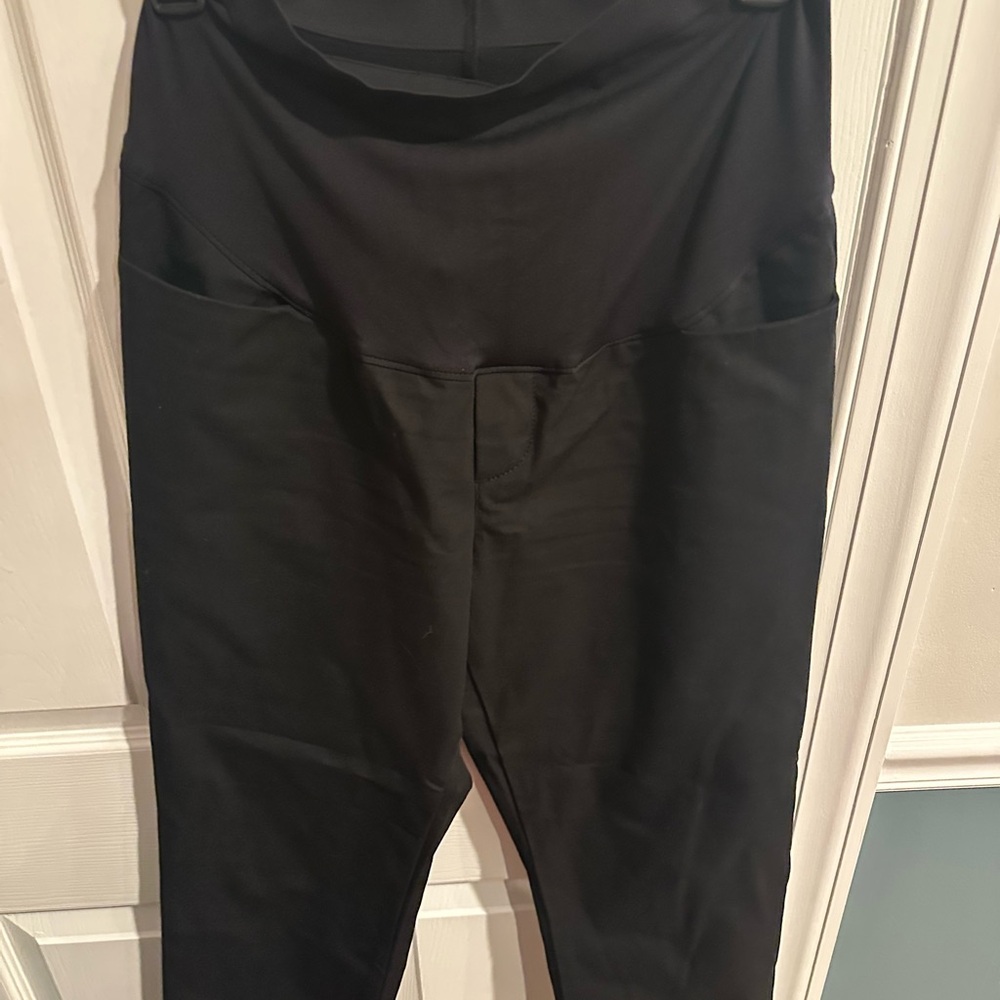 Old Navy Maternity Full-Panel Pixie Straight Pants - image 3